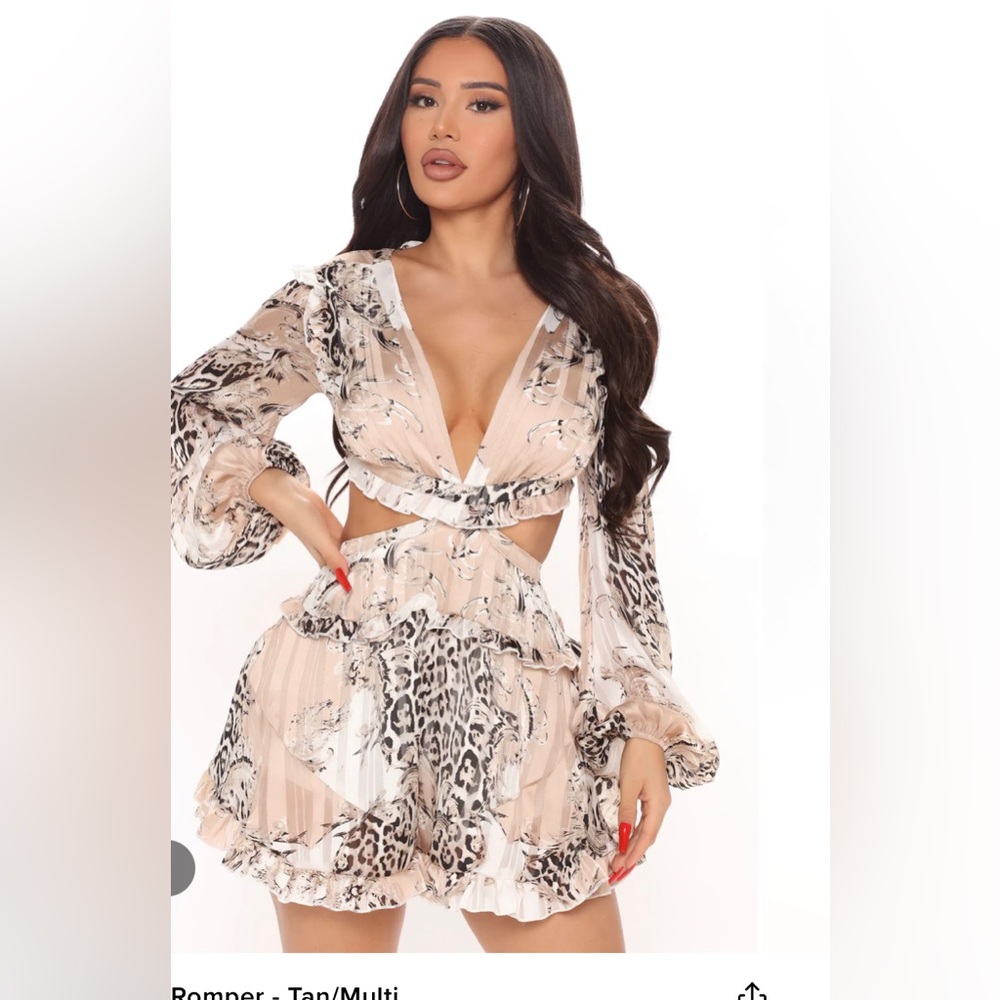 Tan, white , black dress very sexy on